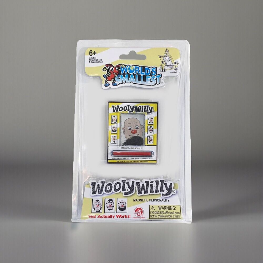 🔥World's Smallest WOOLY WILLY Magnetic Art Toy Doodle Face Mini Miniature NWT🔥